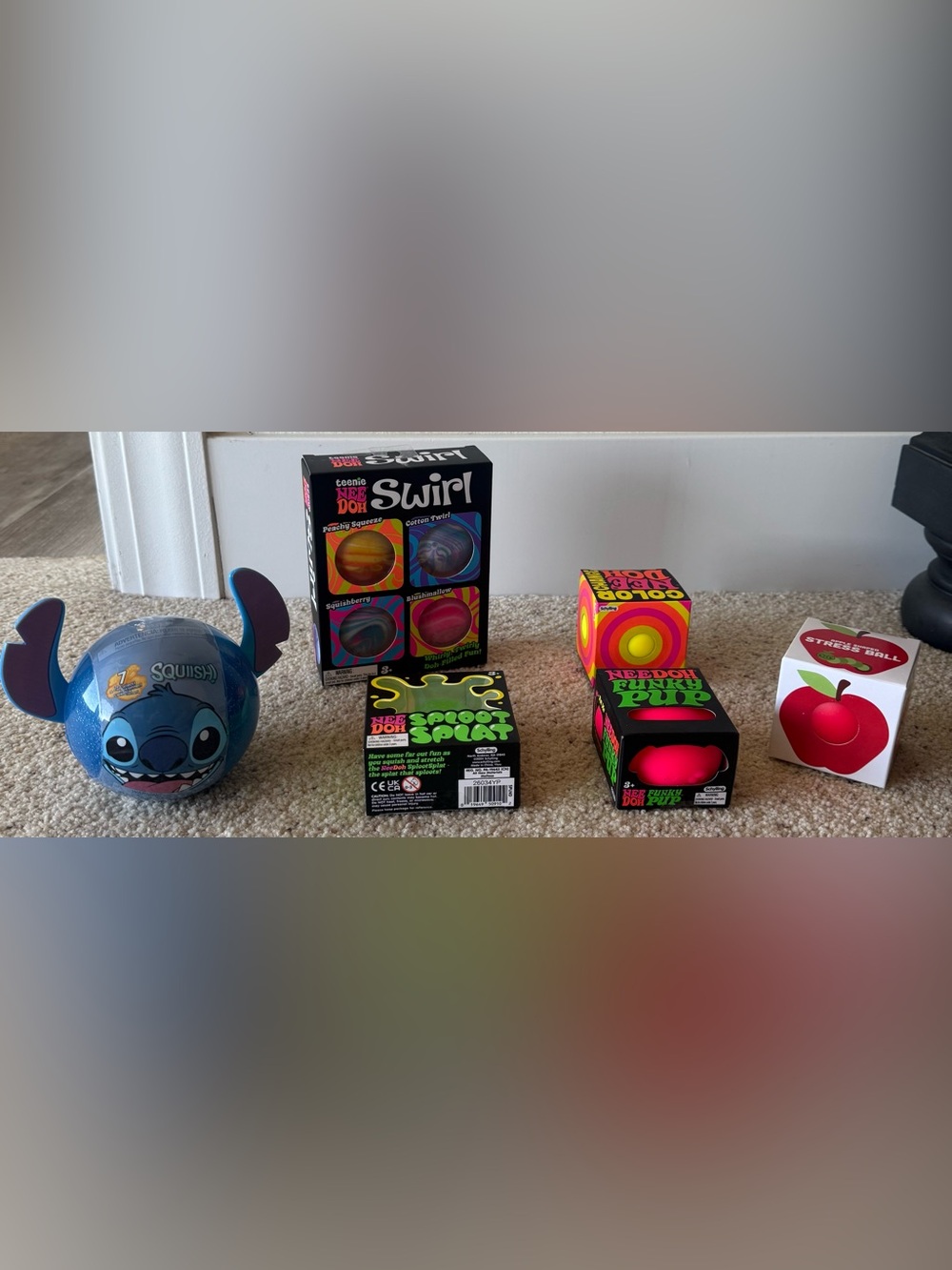 Assorted Squishy lot, 4 authentic nee dohs included